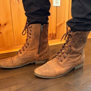 Brown Lace-Up Men's Boots